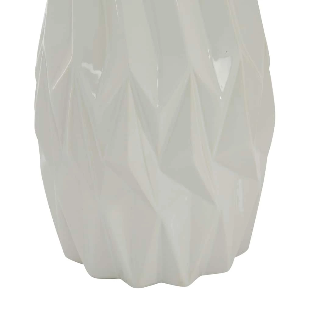 New ❤️ White Ceramic Modern Vase, 16" x 7" x 7" by Ivory and Iris 🧨 3 New ❤️ White Ceramic Modern Vase, 16" x 7" x 7" by Ivory and Iris 🧨 - Image 3