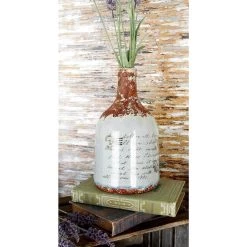 Flash Sale 🔥 Set of 2 Brown Dolomite Vintage Vase, 6" x 10" by Ivory and Iris 🧨 -Cheap Ivory and Iris Store D490024S 11