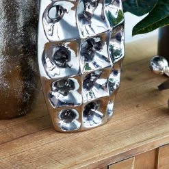 Cheap π Silver Ceramic Modern Vase, 14" x 8" x 4" by Ivory and Iris π 9 Cheap π Silver Ceramic Modern Vase, 14" x 8" x 4" by Ivory and Iris π -Cheap Ivory and Iris Store D490025S 3