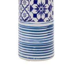 Budget π Blue Ceramic Coastal Vase, 23" x 6" x 6" by Ivory and Iris π 7 Budget π Blue Ceramic Coastal Vase, 23" x 6" x 6" by Ivory and Iris π -Cheap Ivory and Iris Store D490033S 3