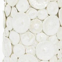 Best deal 🛒 Set of 2 White Stoneware Modern Vase, 23", 17" by Ivory and Iris 🧨 -Cheap Ivory and Iris Store D490035S 3