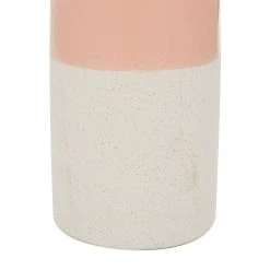 Brand new 🥰 Pink Ceramic Modern Vase, 11" x 5" x 5" by Ivory and Iris ✨ -Cheap Ivory and Iris Store D490037S 3