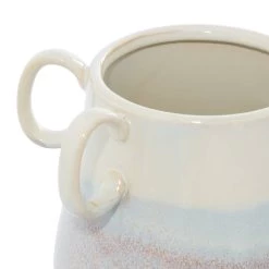 Buy 👍 Set of 2 White Ceramic Farmhouse Vase, 12" x 10" x 9" by Ivory and Iris 🛒 -Cheap Ivory and Iris Store D490039S 4