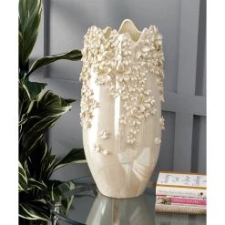 Brand new π Cream Ceramic Farmhouse Vase, 16" x 9" x 9" by Ivory and Iris β 17 Brand new π Cream Ceramic Farmhouse Vase, 16" x 9" x 9" by Ivory and Iris β -Cheap Ivory and Iris Store D490043S 9