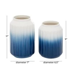 Deals ✔️ Set of 2 Blue Dolomite Coastal Vase, 11", 9" by Ivory and Iris ⭐ 12 Deals ✔️ Set of 2 Blue Dolomite Coastal Vase, 11", 9" by Ivory and Iris ⭐ -Cheap Ivory and Iris Store D490047S 6