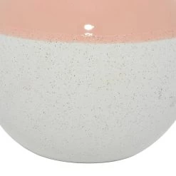 Cheapest 🎁 Pink Ceramic Modern Vase, 10" x 9" x 9" by Ivory and Iris ❤️ -Cheap Ivory and Iris Store D490048S 4