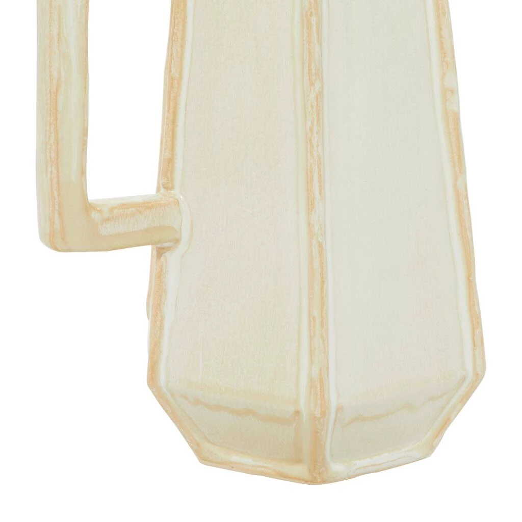 Budget π White Ceramic Modern Vase, 9" x 14" by Ivory and Iris β 3 Budget π White Ceramic Modern Vase, 9" x 14" by Ivory and Iris β - Image 3