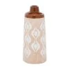 Buy 🎁 Tan Porcelain Traditional Vase 12" x 5" x 5" by Ivory and Iris 🌟