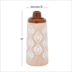 Buy π Tan Porcelain Traditional Vase 12" x 5" x 5" by Ivory and Iris π 12 Buy π Tan Porcelain Traditional Vase 12" x 5" x 5" by Ivory and Iris π -Cheap Ivory and Iris Store D490063S 6
