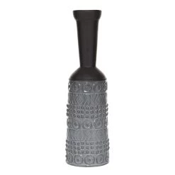 Cheapest βοΈ Gray Stoneware Eclectic Vase, 16" x 4" x 4" by Ivory and Iris π