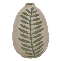 Wholesale 🤩 Tan Ceramic Coastal Style Vase, 10" x 7" x 7" by Ivory and Iris 🥰