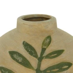 Wholesale 🤩 Tan Ceramic Coastal Style Vase, 10" x 7" x 7" by Ivory and Iris 🥰 -Cheap Ivory and Iris Store D490070S 4