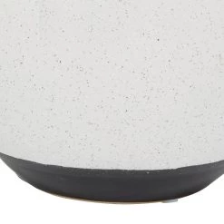 Buy ✨ White Ceramic Contemporary Vase, 10" x 9" x 9" by Ivory and Iris 🎉 -Cheap Ivory and Iris Store D490075S 4