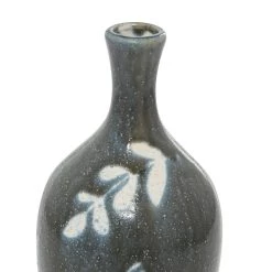 Buy 🎁 Black Ceramic Modern Vase, 12" x 5" x 5" by Ivory and Iris ✨ -Cheap Ivory and Iris Store D490085S 5