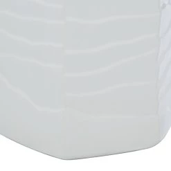 Wholesale 🛒 White Ceramic Contemporary Vase, 7" x 7" x 7" by Ivory and Iris 🧨 -Cheap Ivory and Iris Store D490088S 4