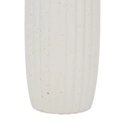 Best reviews of 💯 White Ceramic Contemporary Vase, 18" x 5" x 5" by Ivory and Iris 🎁 -Cheap Ivory and Iris Store D490093S 3