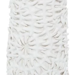 Best Pirce 🔥 White Ceramic Contemporary Vase, 17" x 6" x 6" by Ivory and Iris 🔔 -Cheap Ivory and Iris Store D490096S 5
