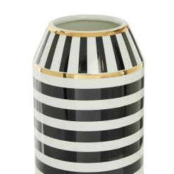 Hot Sale 😍 Black Ceramic Modern Vase, 16" x 6" x 6" by Ivory and Iris 🌟 -Cheap Ivory and Iris Store D490097S 3