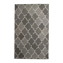 Top 10 ❤️ Gray Wool Modern Hand Hooked Rug by Ivory and Iris ❤️