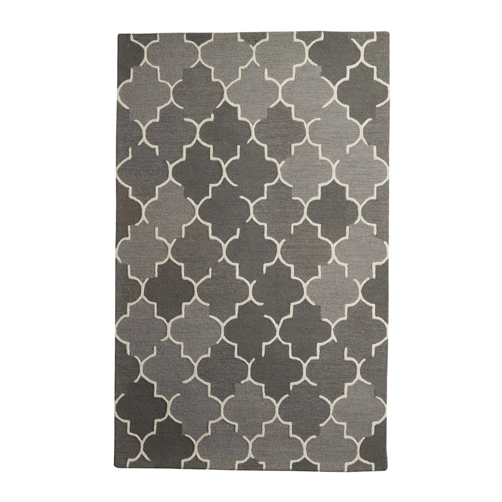 Top 10 ❤️ Gray Wool Modern Hand Hooked Rug by Ivory and Iris ❤️ 1 Top 10 ❤️ Gray Wool Modern Hand Hooked Rug by Ivory and Iris ❤️