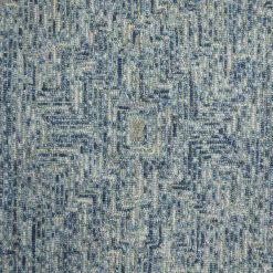 Hot Sale 👍 Blue Wool Modern Hand Hooked Rug by Ivory and Iris 😉 -Cheap Ivory and Iris Store D491351S 2