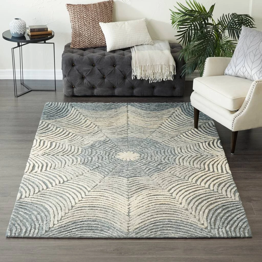 Coupon 𧨠Light Gray Wool Contemporary Hand Hooked Rug by Ivory and Iris π 6 Coupon 𧨠Light Gray Wool Contemporary Hand Hooked Rug by Ivory and Iris π - Image 6
