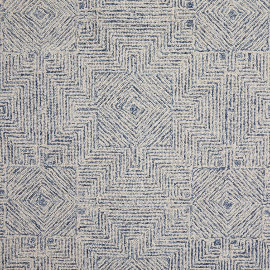 Best reviews of π Blue Wool Modern Hand Hooked Rug by Ivory and Iris π 6 Best reviews of π Blue Wool Modern Hand Hooked Rug by Ivory and Iris π - Image 6