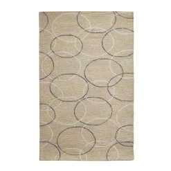 Flash Sale 🔔 Beige Wool Modern Hand Hooked Rug by Ivory and Iris 🤩
