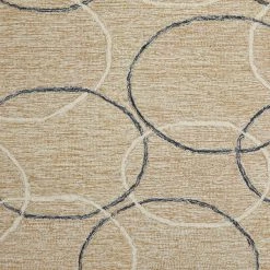 Flash Sale 🔔 Beige Wool Modern Hand Hooked Rug by Ivory and Iris 🤩 -Cheap Ivory and Iris Store D491358S 2