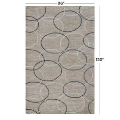 Flash Sale 🔔 Beige Wool Modern Hand Hooked Rug by Ivory and Iris 🤩 -Cheap Ivory and Iris Store D491358S 5