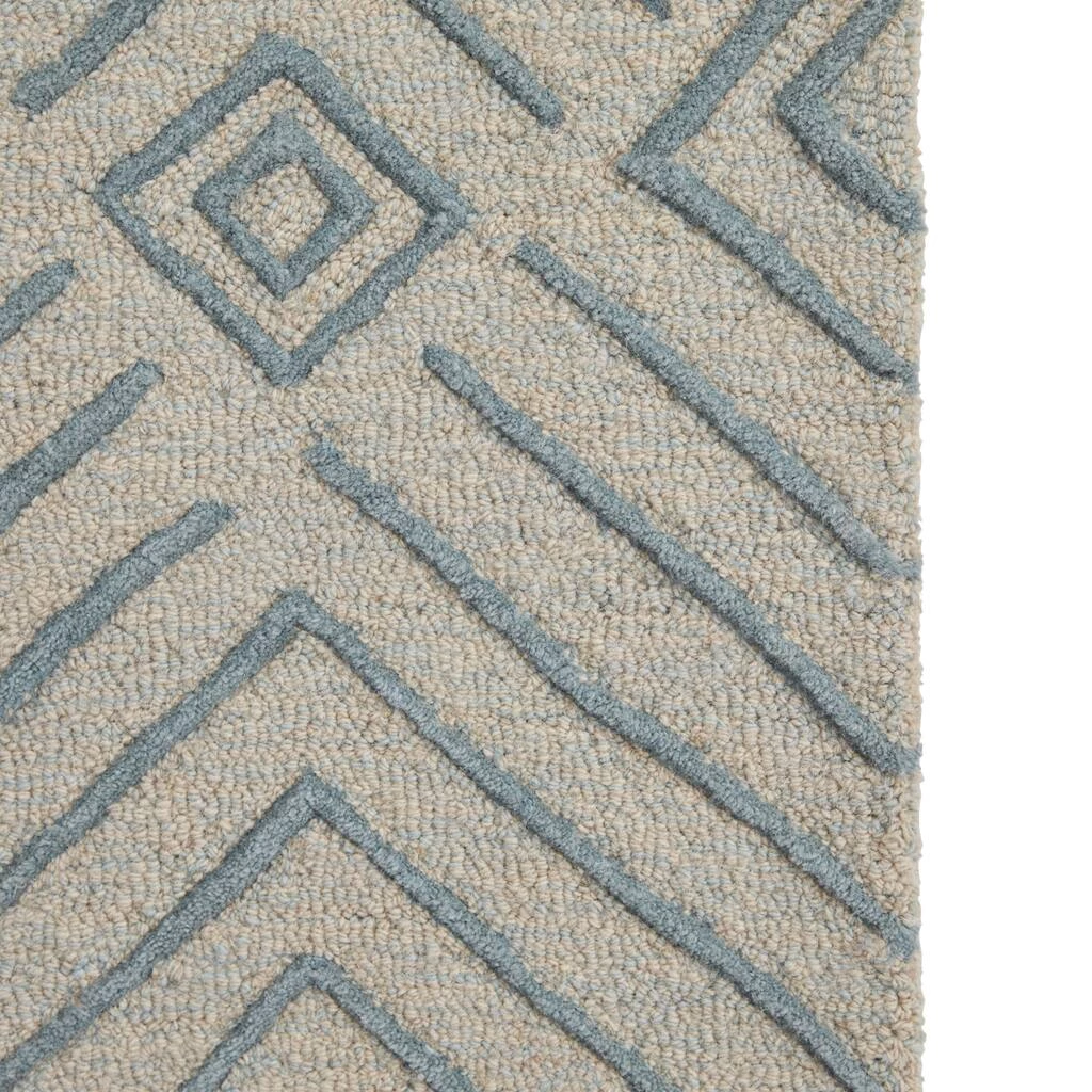 Hot Sale π White Wool Modern Hand Hooked Rug by Ivory and Iris π 3 Hot Sale π White Wool Modern Hand Hooked Rug by Ivory and Iris π - Image 3