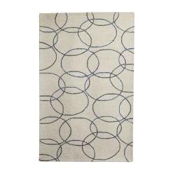 Best Sale 👏 Beige Wool Modern Hand Hooked Rug by Ivory and Iris 🎉