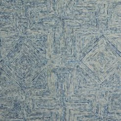 Top 10 🔥 Blue Wool Modern Hand Hooked Rug by Ivory and Iris 🛒 -Cheap Ivory and Iris Store D491370S 2