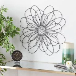 Best Sale π 29" Black Metal Modern Floral Wall Décor by Ivory and Iris π 13 Best Sale π 29" Black Metal Modern Floral Wall Décor by Ivory and Iris π -Cheap Ivory and Iris Store D491682S 7
