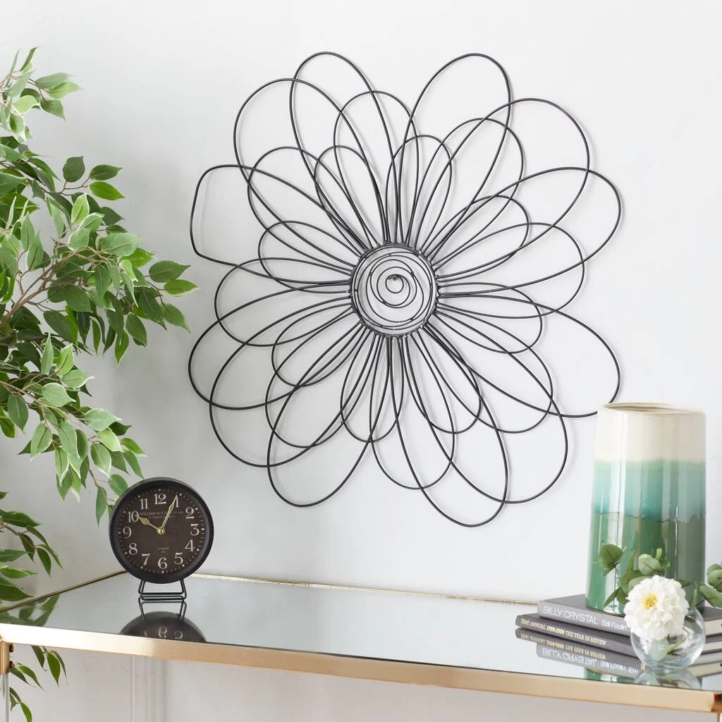 Best Sale π 29" Black Metal Modern Floral Wall Décor by Ivory and Iris π 7 Best Sale π 29" Black Metal Modern Floral Wall Décor by Ivory and Iris π - Image 7