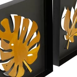 New 🛒 12.5" Gold Metal Contemporary Wall Décor Set by Ivory and Iris 🛒 -Cheap Ivory and Iris Store D491684S 3