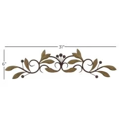 Buy 🔔 31" Green Metal Traditional Floral Wall Décor by Ivory and Iris 🤩 15 Buy 🔔 31" Green Metal Traditional Floral Wall Décor by Ivory and Iris 🤩 -Cheap Ivory and Iris Store D491690S 7
