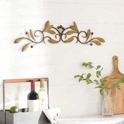 Buy 🔔 31" Green Metal Traditional Floral Wall Décor by Ivory and Iris 🤩 16 Buy 🔔 31" Green Metal Traditional Floral Wall Décor by Ivory and Iris 🤩 -Cheap Ivory and Iris Store D491690S 8