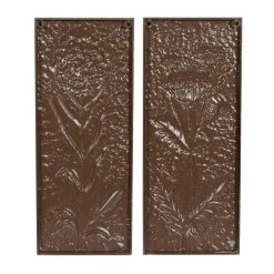 Cheapest 😍 23" White Metal Farmhouse Floral Wall Décor Set by Ivory and Iris 😍 -Cheap Ivory and Iris Store D491699S 7