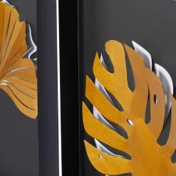 Buy 🎉 Black Contemporary Metal Wall Décor Set by Ivory and Iris 🎁 -Cheap Ivory and Iris Store D491717S 4