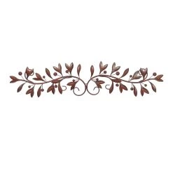 Buy 🤩 48" Brown Traditional Floral Metal Wall Décor by Ivory and Iris 🧨
