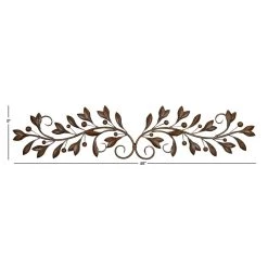 Buy 🤩 48" Brown Traditional Floral Metal Wall Décor by Ivory and Iris 🧨 -Cheap Ivory and Iris Store D491722S 6