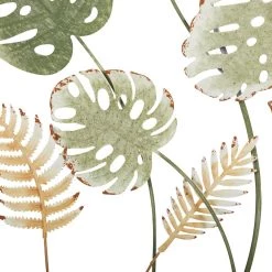 Best Pirce 🤩 30" Green Modern Iron Wall Décor by Ivory and Iris 🎁 -Cheap Ivory and Iris Store D491724S 3