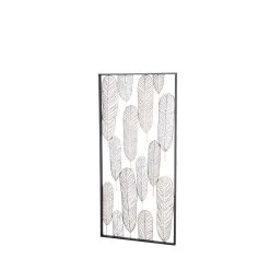 Coupon 🌟 46" Black Contemporary Iron Wall Décor by Ivory and Iris 🎁 -Cheap Ivory and Iris Store D491726S 3