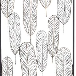 Coupon 🌟 46" Black Contemporary Iron Wall Décor by Ivory and Iris 🎁 -Cheap Ivory and Iris Store D491726S 4