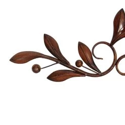 Hot Sale ✨ 36" Brown Metal Traditional Floral Wall Décor by Ivory and Iris 🎉 -Cheap Ivory and Iris Store D491729S 4