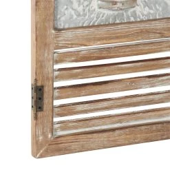 Best deal 🔥 52" Brown Farmhouse Shutter Wall Décor Set by Ivory and Iris ⭐ -Cheap Ivory and Iris Store D491738S 4