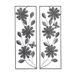Cheap 🌟 35" Green Metal Floral Wall Décor Set by Ivory and Iris ❤️ -Cheap Ivory and Iris Store D491740S 3
