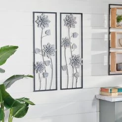 Wholesale ✨ 36" Gray Contemporary Wall Décor Set by Ivory and Iris 🥰 -Cheap Ivory and Iris Store D491743S 8