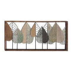 Coupon 🥰 47" Brown Modern Leaves Wall Décor by Ivory and Iris 😍